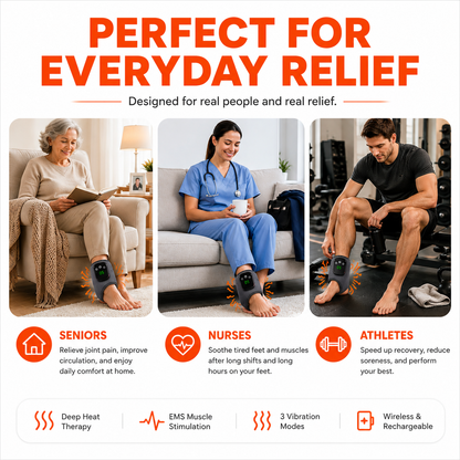 Relivoz Heated EMS Ankle Massager