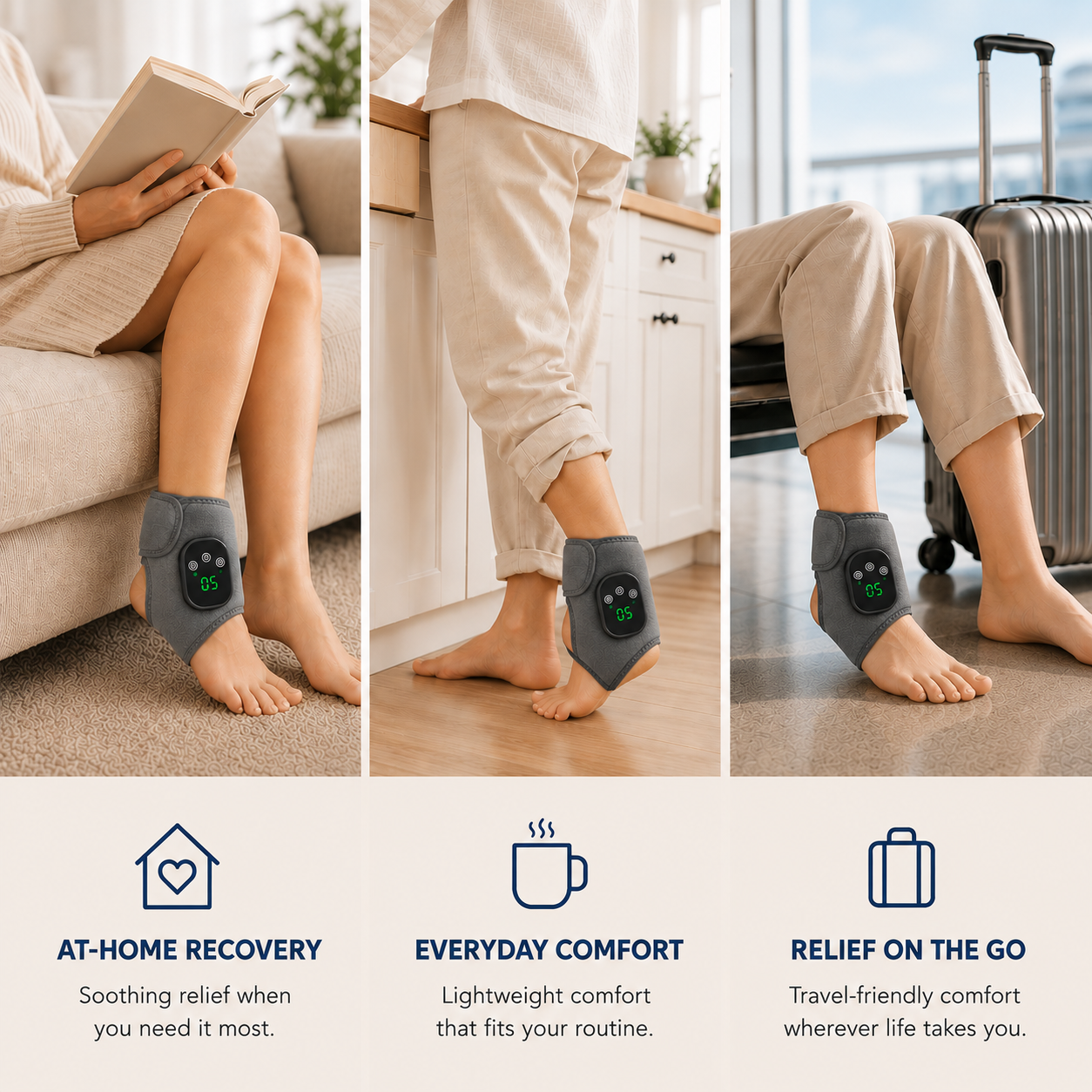 Relivoz Heated EMS Ankle Massager
