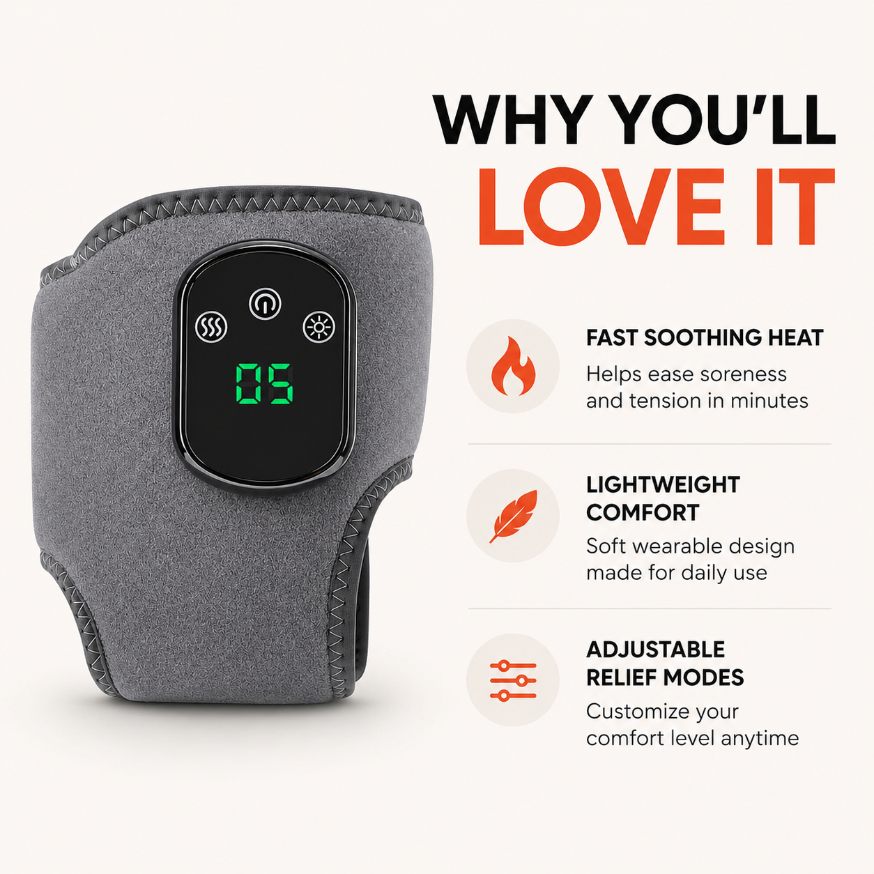 Relivoz Heated EMS Ankle Massager